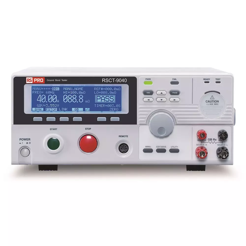 RS PRO Earth Tester LCD - Dot Matrix ±(1% of reading + 2mO) Accuracy 50/60Hz USB Cable 650 mΩ Ground Resistance, 2889852