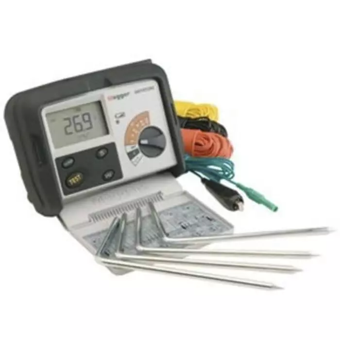 Megger DET4TD2 Earth Tester Kit, 20 kΩ CAT IV 100 V, 1000-347