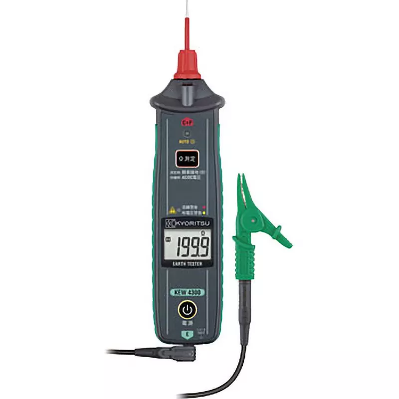Kyoritsu Earth Resistance Meter Earth resistance meter: 200/2000Ω, voltmeter: AC5-300 V (45-65 Hz) (true RMS), KEW4300