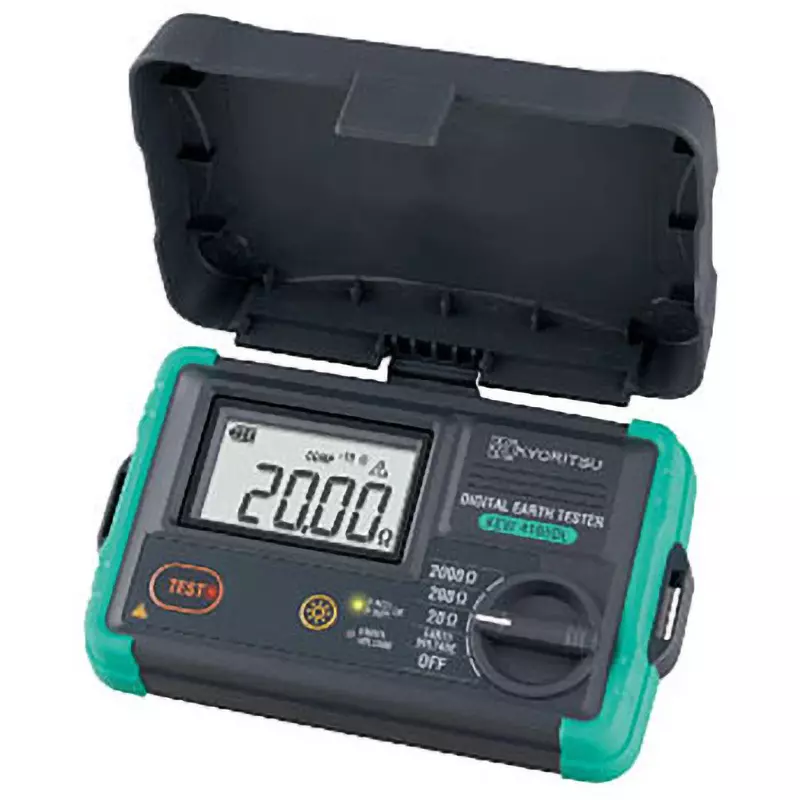 Kyoritsu Earth Resistance Meter Ground resistance meter / (20Ω) 0.00-20.00Ω, (200Ω) 0.0-200.0Ω, (2000Ω), KEW4105DL