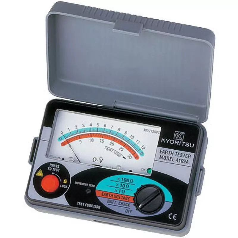 Kyoritsu Earth Resistance Meter Soft case type for compact storage Type AA batteries Power Supply Earth, MODEL4102A