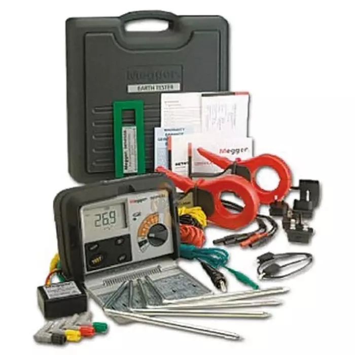 Megger DET4TCR2 Earth Tester, 200000 Ω CAT IV 100 V RS Calibration, 1000-346