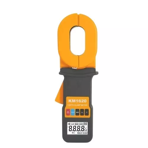 KUSAM-MECO Clamp On Earth Resistance Tester with Bluetooth Function (0.001Ω-1500Ω), KM 1620