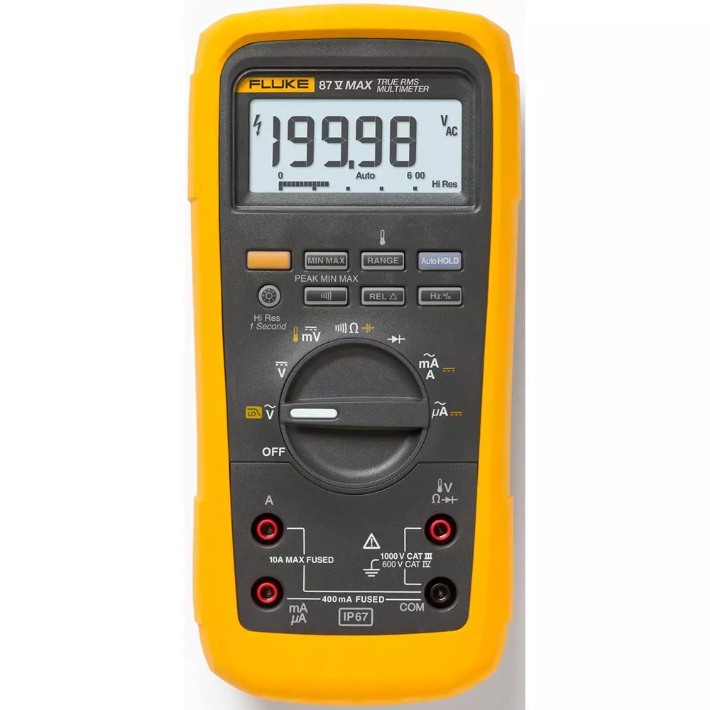 Fluke Combo Kit IP67 Dust/Water Protection -200 to 1090 ℃ Temperature Measurement Range, FLUKE-87V-MAX-E2KIT