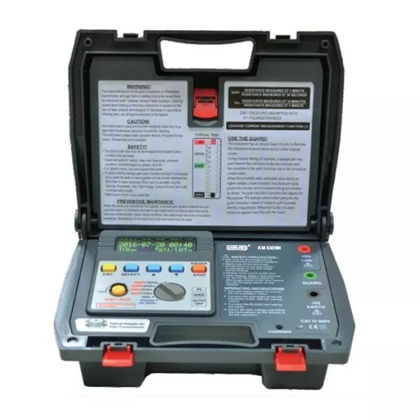 KUSAM-MECO 5 KV Digital Insulation Resistance Tester Range: upto 10TΩ, KM-6305IN