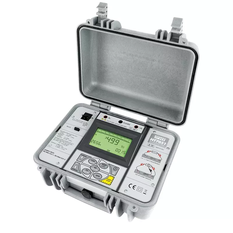 HT Programmable Digital Insulation Tester 0.01 MΩ to 9.99 TΩ Resistance, HT7051