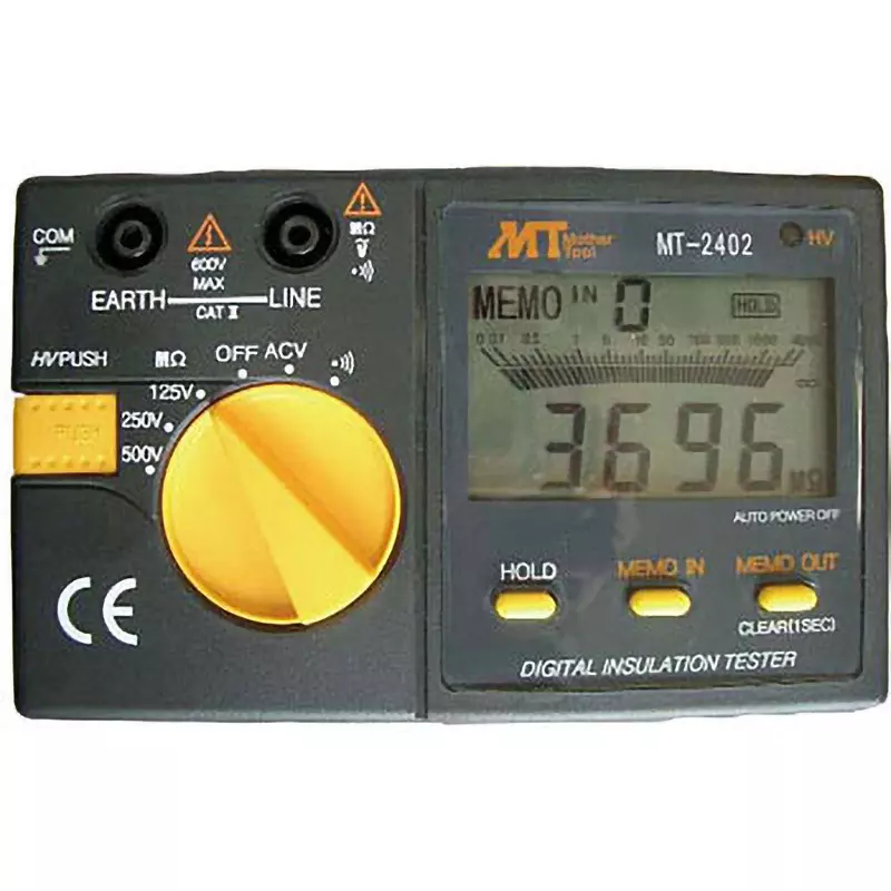 Mother Tool Insulation Resistance Meter - Accuracy 2000 mohm Insulation Resistance - Voltage Range, MT-2402