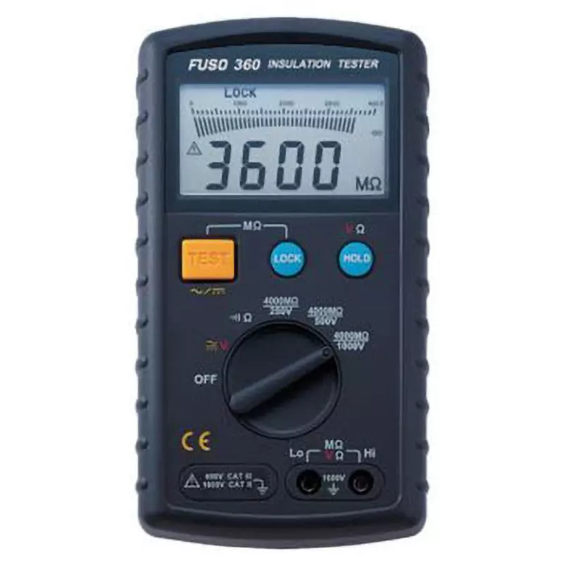 A-Gas Japan Digital Insulation Resistance Meter 1.5 V AA batteryx8 Power Supply 600 Ac Voltage 600 V Voltage, FUSO-360