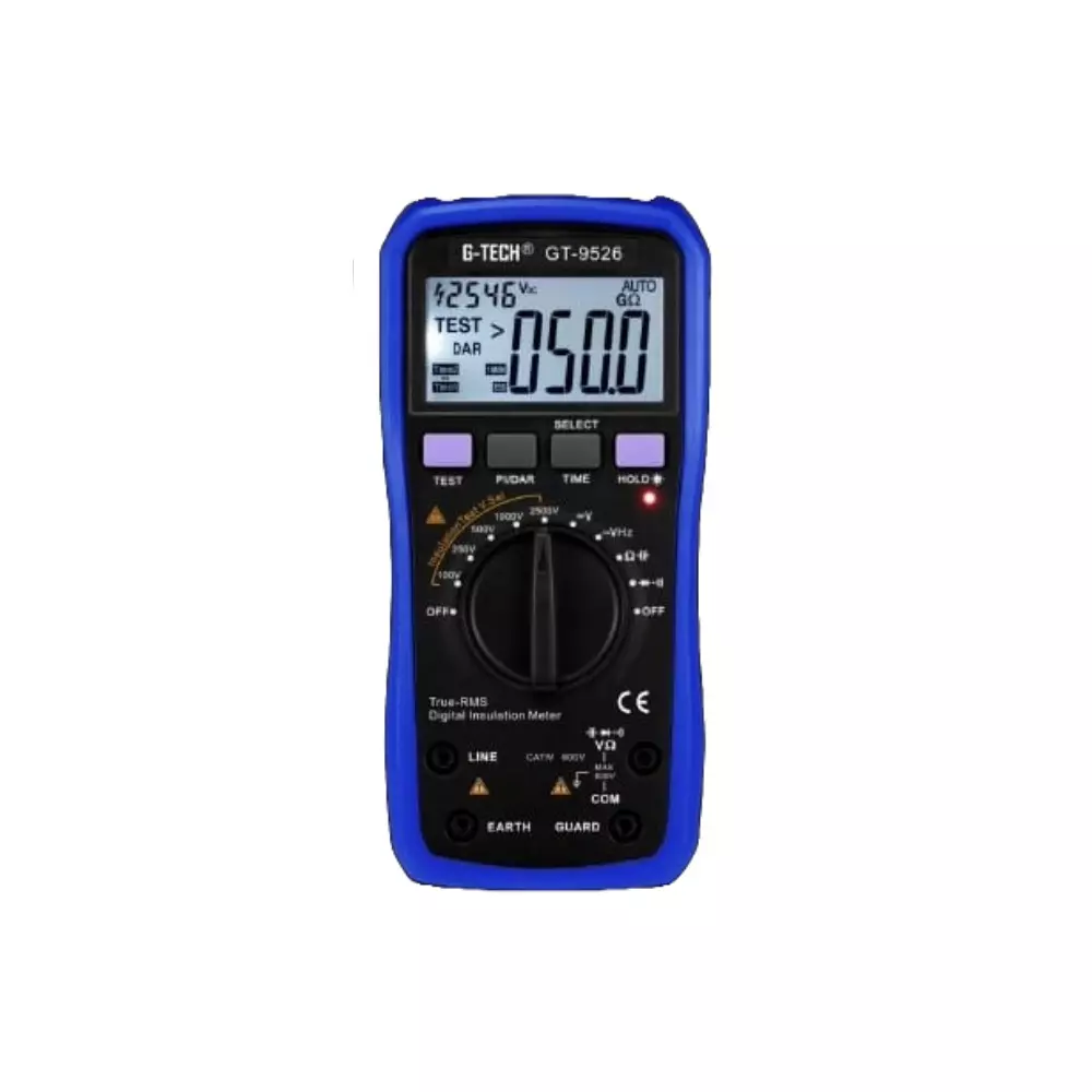 G-Tech Digital Insulation Tester 0.1 MΩ to 50 GΩ Insulation Resistance ≥1 mA, GT9526