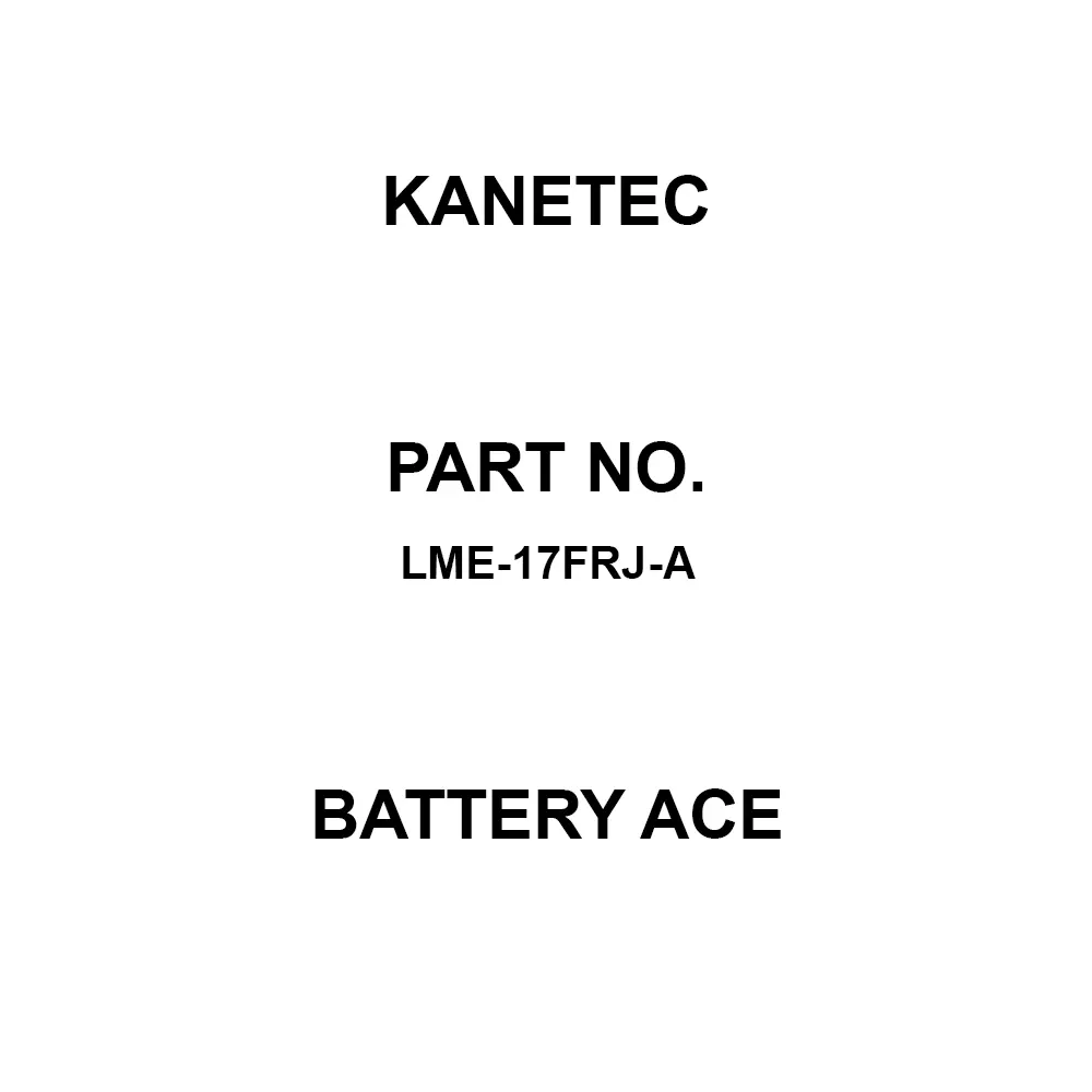 KANETEC Battery Ace 1 charger, 1 spare battery, remote control remote control Included Components, LME-17FRJ-A