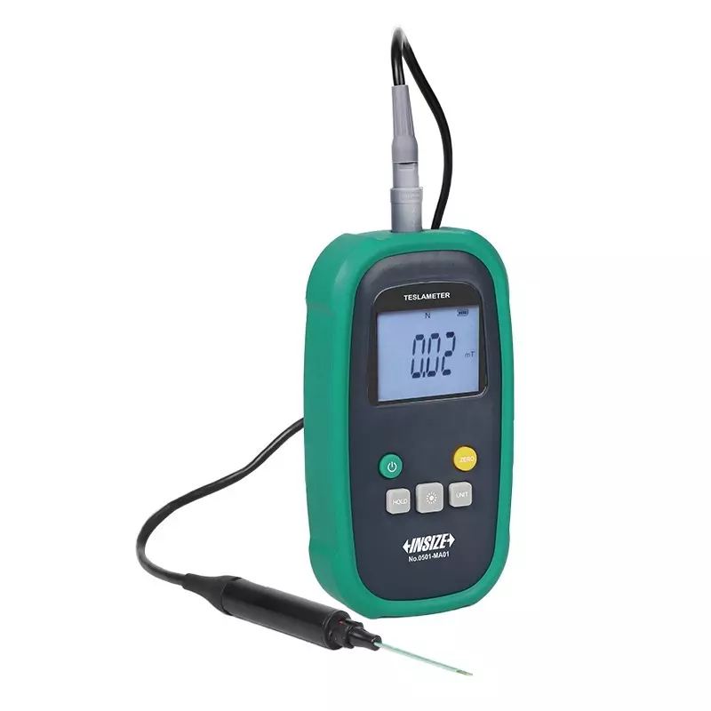 insize-dc-teslameter-with-axial-probe-2000-mt-range-and-20-1000-mt-50-1000-mt-2000-mt-accuracy-0501-ma05k