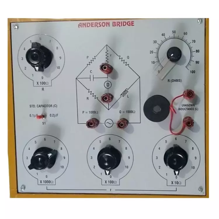 Zesco India Anderson Bridge with Oscillator and Null Detector in Grey Color for Physics Labs, ZESCO-004