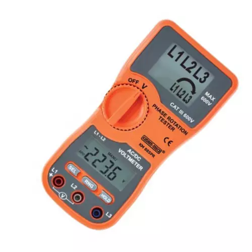KUSAM-MECO Phase Rotation Tester with Voltmeter - KM 885PR