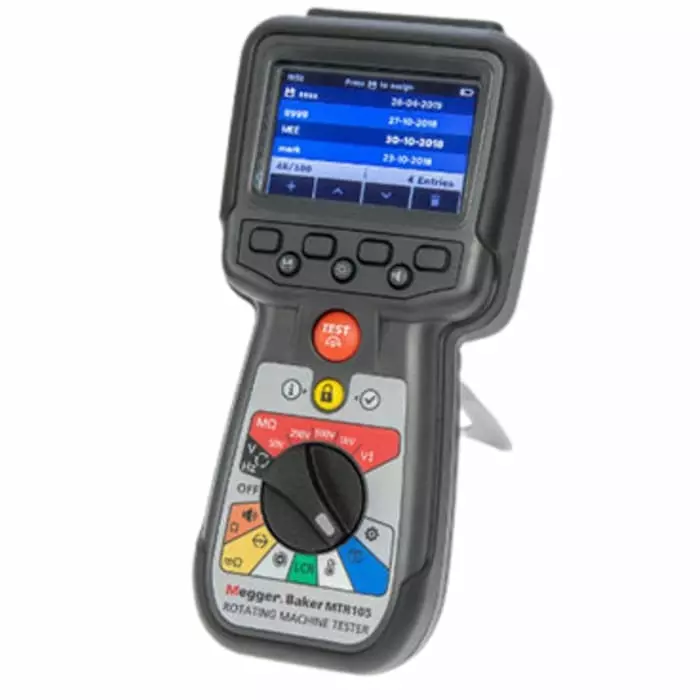 Megger MTR105 Phase Rotation Tester, CAT III 600V, 400Hz Max, 75V Max, 1010-361
