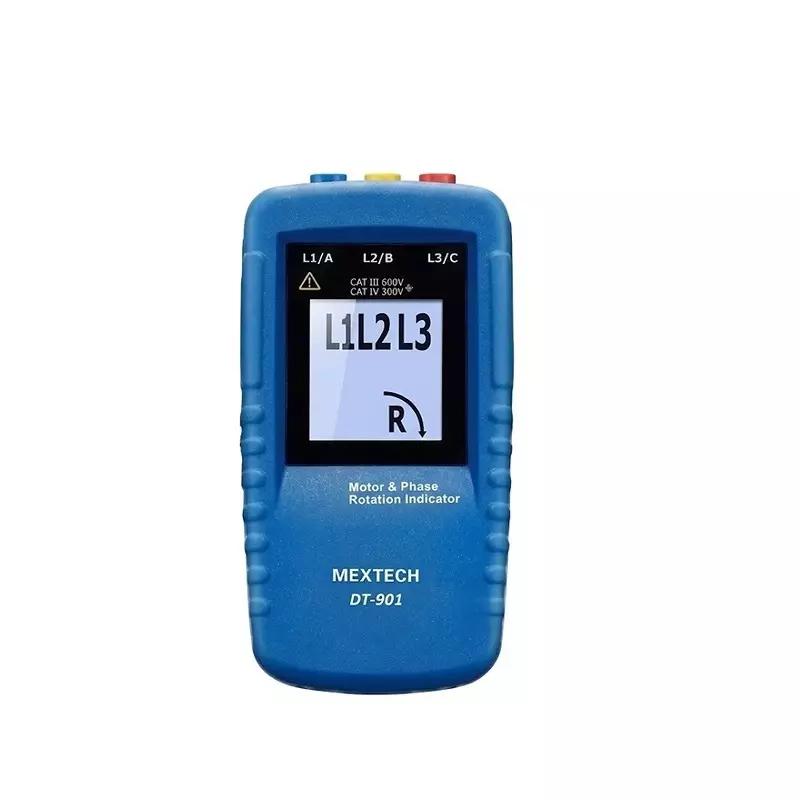 Mextech 3 Phase Rotation Indicator 40 V to 690 V AC Nominal Voltage Range for Industrial Use, DT901