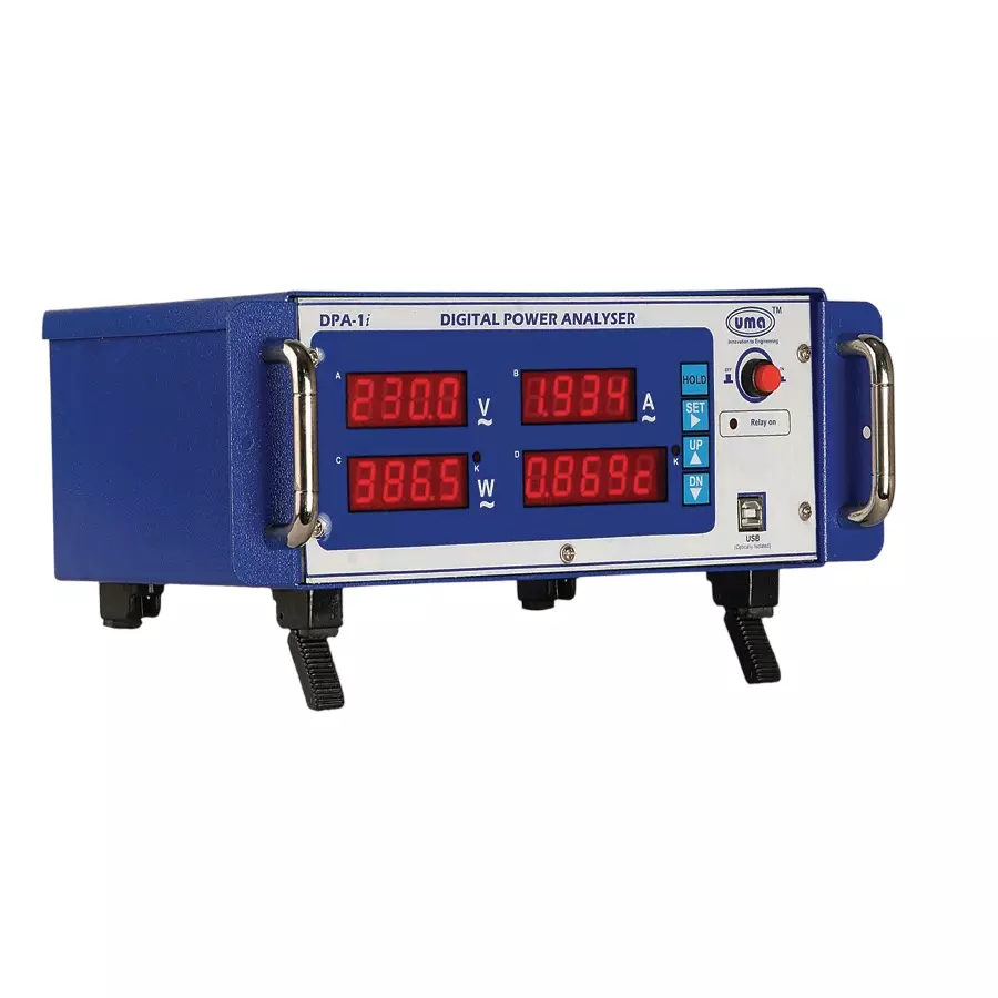 UMA Digital Power Analyser Class 0.2 Accuracy Single Phase 20-500 V AC 10 mA to 2 Amp, DPA-1i