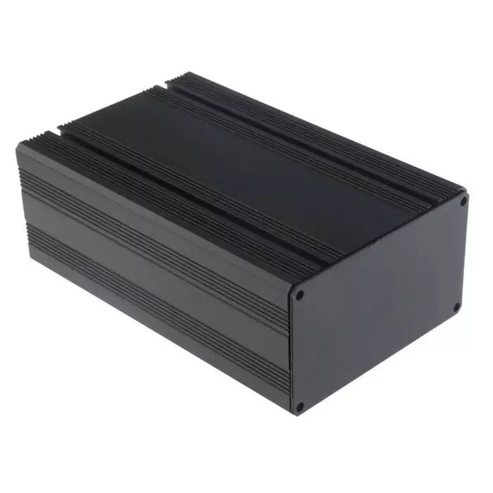 RS Pro Black Anodised Aluminium Instrument Case 165 x 105 x 61 mmm