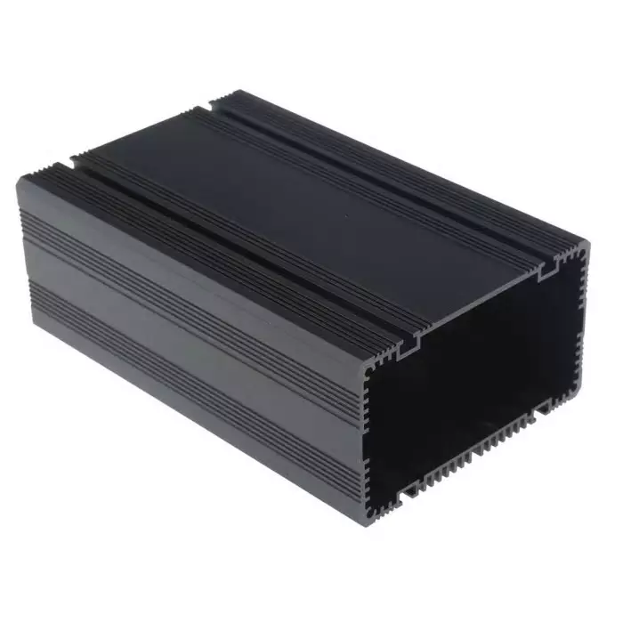 RS Pro Black Anodised Aluminium Instrument Case 165 x 105 x 61 mmm