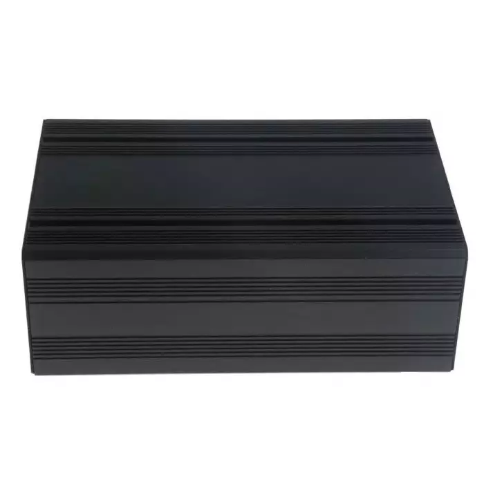 RS Pro Black Anodised Aluminium Instrument Case 165 x 105 x 61 mmm