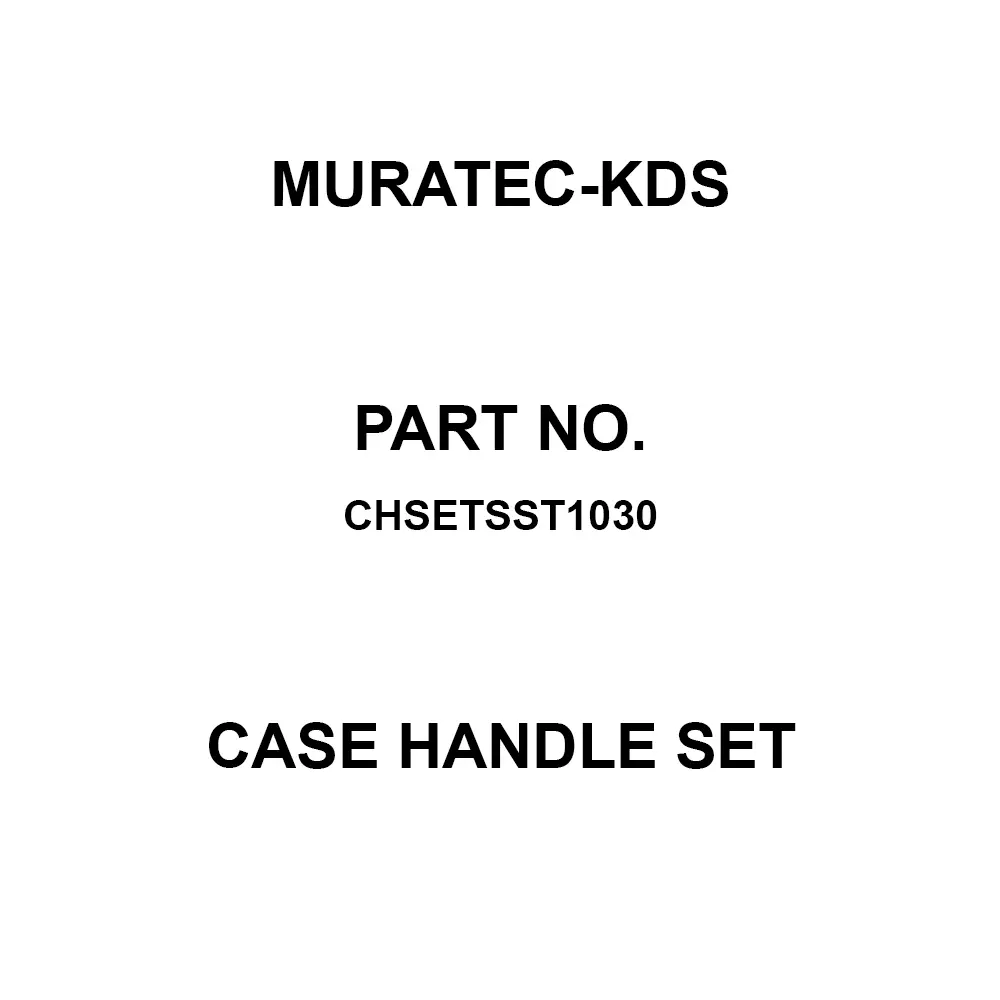 MURATEC KDS Case Handle Set ABS resin, elastomer resin, CHSETSST1030
