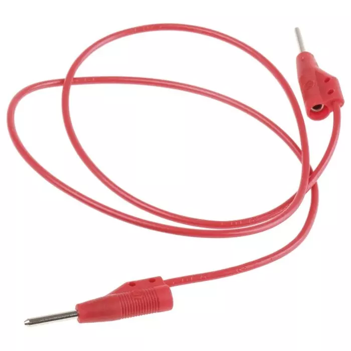 HIRSCHMANN AND MEASUREMENT 2 mm Connector 6A 60V DC Red 500 Length, 973595101 (Pack of 200)