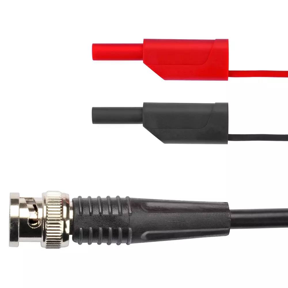 SCHUTZINGER TEST LEAD, BNC PLUG-BANANA PLUG, 500MM, KO 8358 / RG58 / 0.5 / 50 / SW