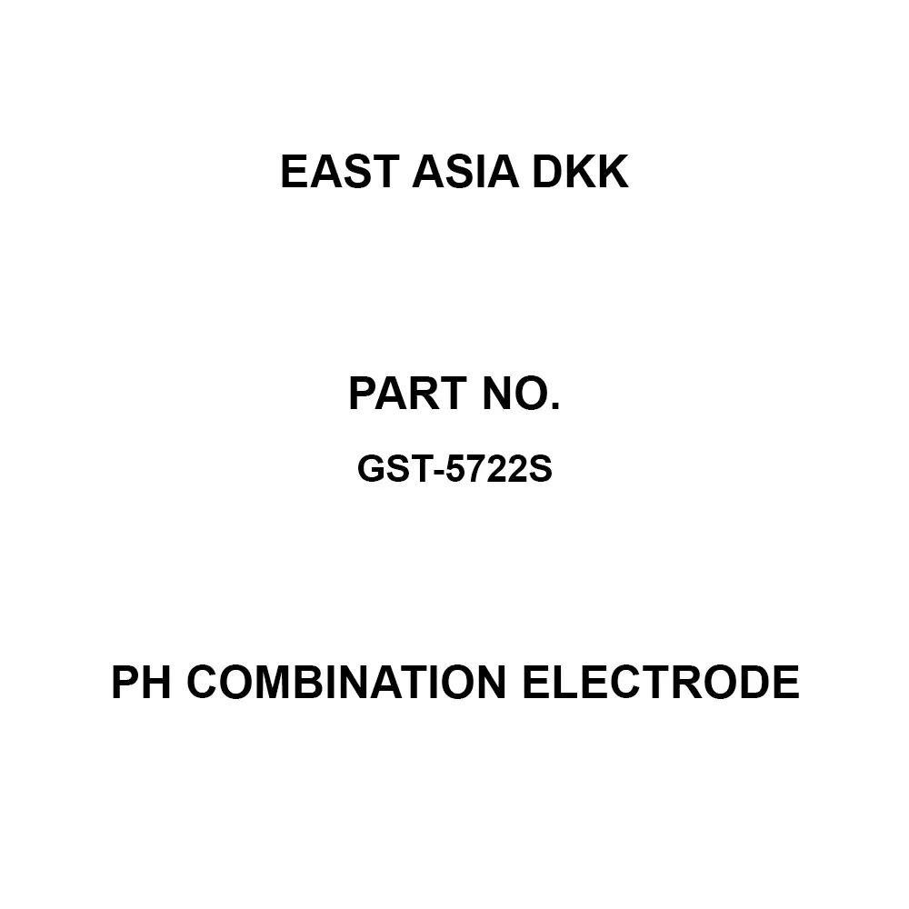East Asia DKK pH Combination Electrode 0 to 14 pH Measurement Range, GST-5722S