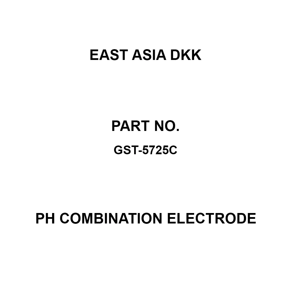 East Asia DKK pH Combination Electrode 0 to 13 pH Measurement Range, GST-5725C