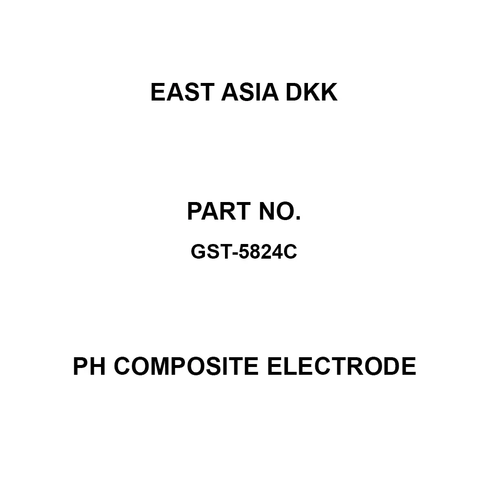East Asia DKK pH Composite Electrode 0 to 12 pH Measurement Range, GST-5824C