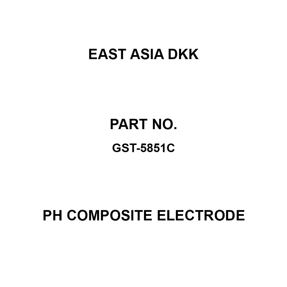East Asia DKK pH Composite Electrode 0 to 14 pH Measurement Range, GST-5851C