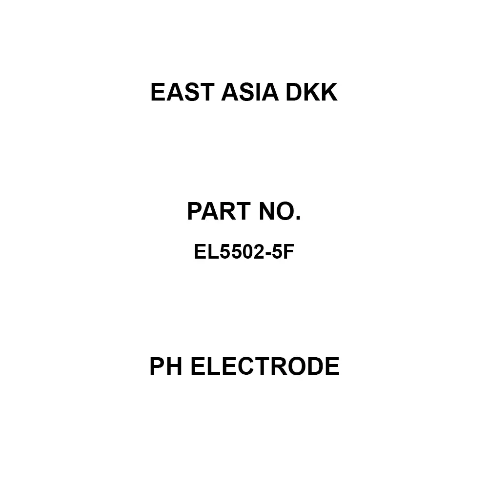 East Asia DKK pH Electrode 0 to 14 pH Measurement Range, EL5502-5F