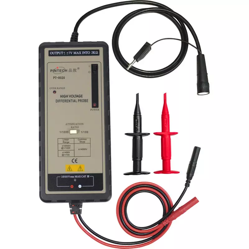 PINTECH Differential Probe 70 Frequency Band 5 ns Start-up Time 20 mΩ//1 pF Input Impedance, PT-8020