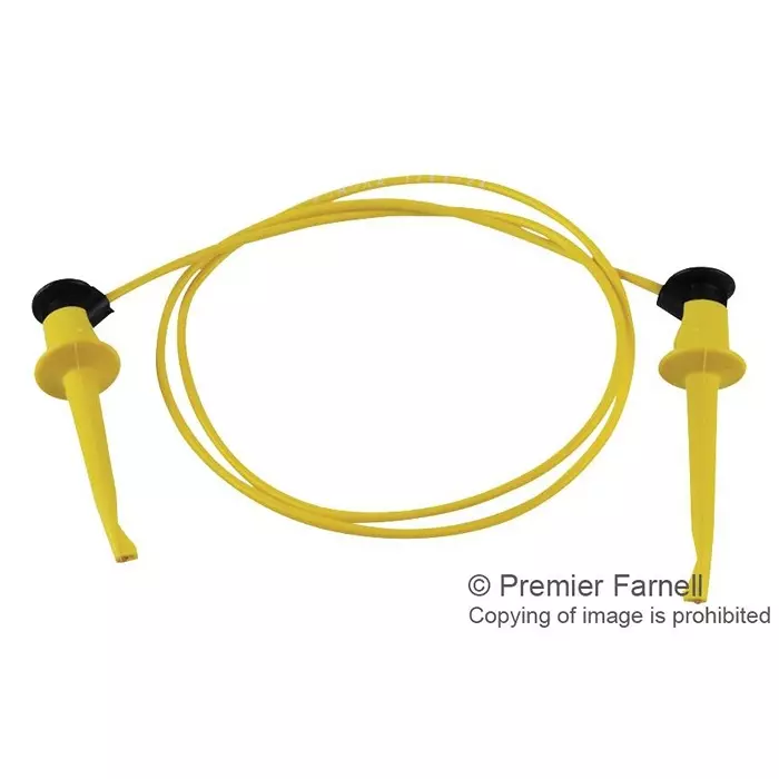 POMONA Test Lead, Yellow, 609.6 mm, 60Vdc, 5A, 3781-24-4