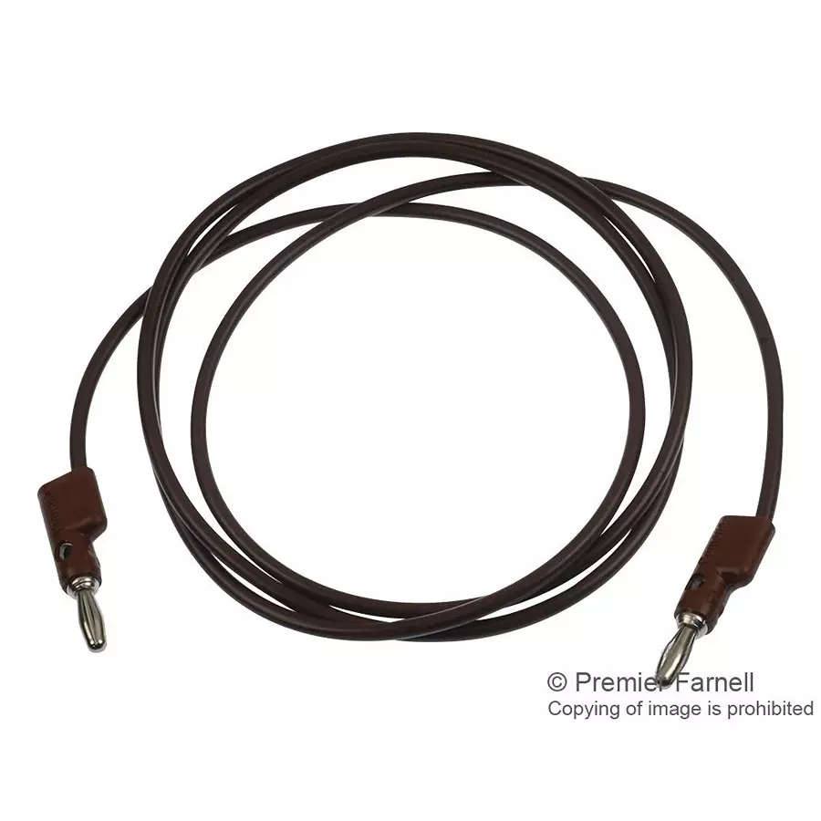 POMONA Test Lead, Banana Plug, Black, 72", B-72-1.