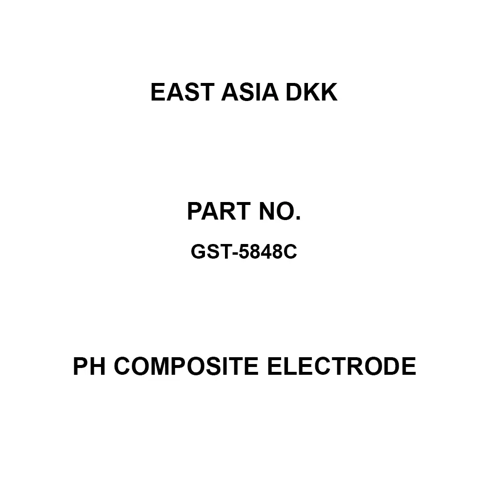East Asia DKK pH Composite Electrode 0 to 13 pH Measurement Range, GST-5848C