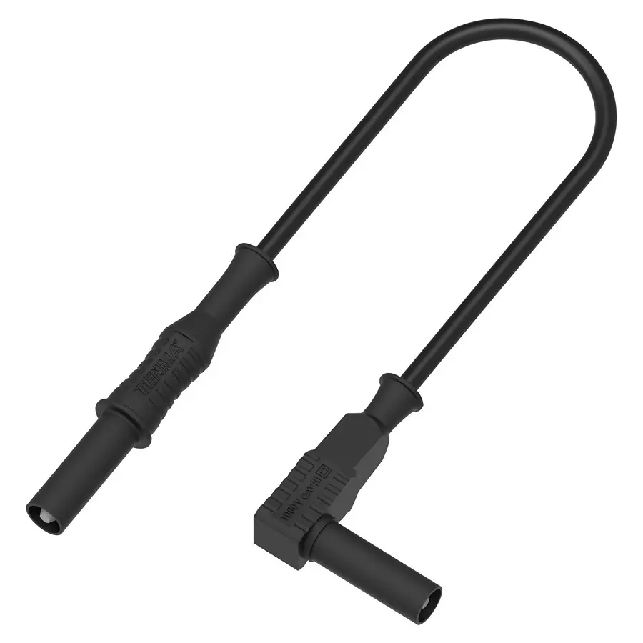 MULTICOMP PRO Banana Test Leads TEST LEAD, 4MM BANANA PLUG-PLUG, BLK, 1M, 76-019