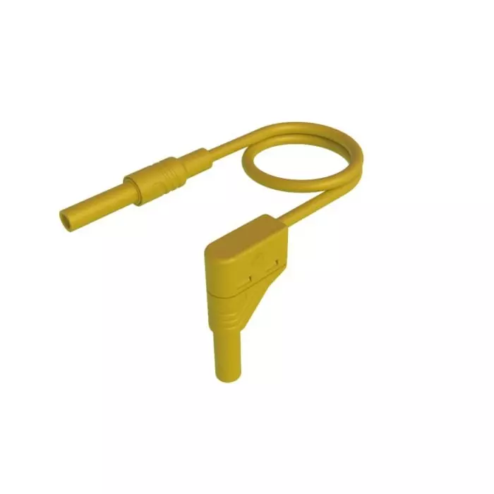 HIRSCHMANN AND MEASUREMENT 4 mm 32A Yellow 1m Length, 934048103 (Pack of 25)