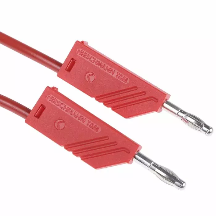 HIRSCHMANN AND MEASUREMENT 32A 60V DC Red 2m Length, 934066101 (Pack of 100)