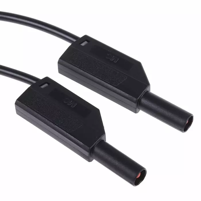 HIRSCHMANN AND MEASUREMENT 16A Black 1m Length, 934095100 (Pack of 200)