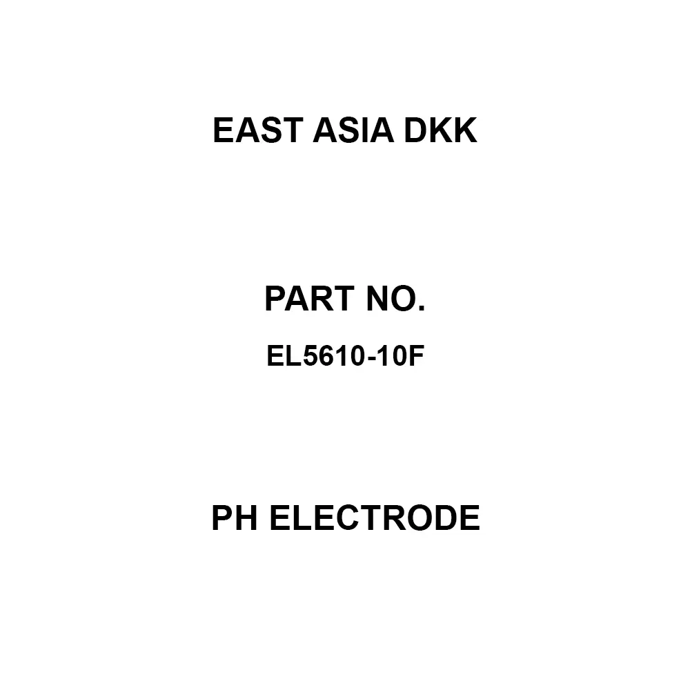 East Asia DKK pH Electrode 0 to 14 pH Measurement Range, EL5610-10F