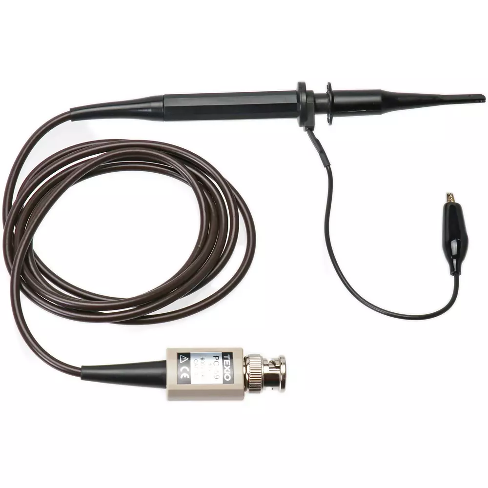 Gw Instek Passive Voltage Probe Attenuator x 10 Type 50 MHz 10: 1 oscilloscope probe Compatible Models Lead-out, PC-59