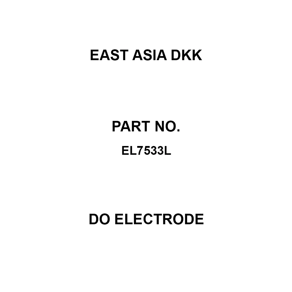 East Asia DKK DO Electrode, Combination holder: OC-711 type, JOC-71 C type, Combination lead wire: ELW-32 type, Sample, EL7533L