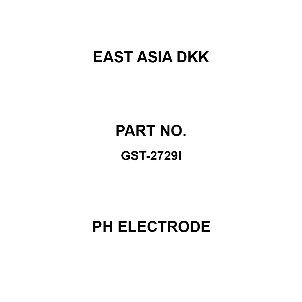 East Asia DKK pH Electrode 0 to 14 pH Measurement Range, GST-2729I