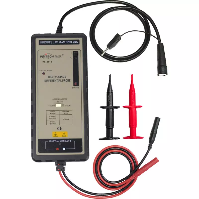 PINTECH Differential Probe 70 Frequency Band 5 ns Start-up Time 20 mΩ//1 pF Input Impedance, PT-8010