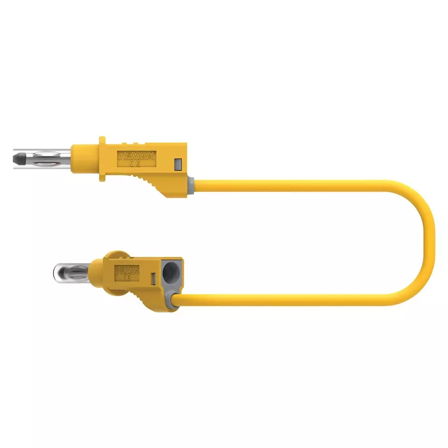 MULTICOMP PRO Banana Test Leads TEST LEAD, YELLOW, 1M, 600V, 36A, 76-1324