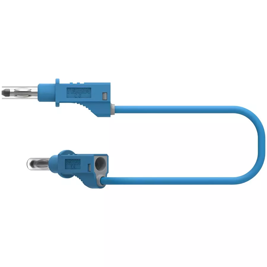 MULTICOMP PRO Banana Test Leads TEST LEAD, BLUE, 500MM, 600V, 36A, 76-1336