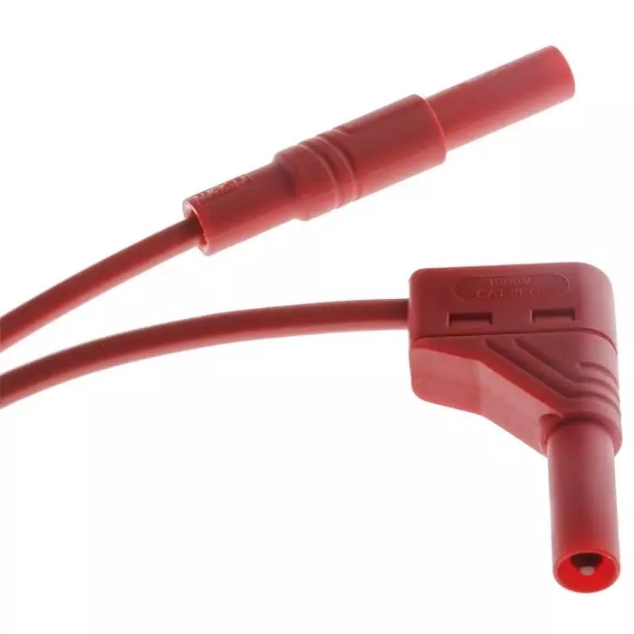 HIRSCHMANN AND MEASUREMENT 16A 1000V AC/DC Red 1m Length, 934082101