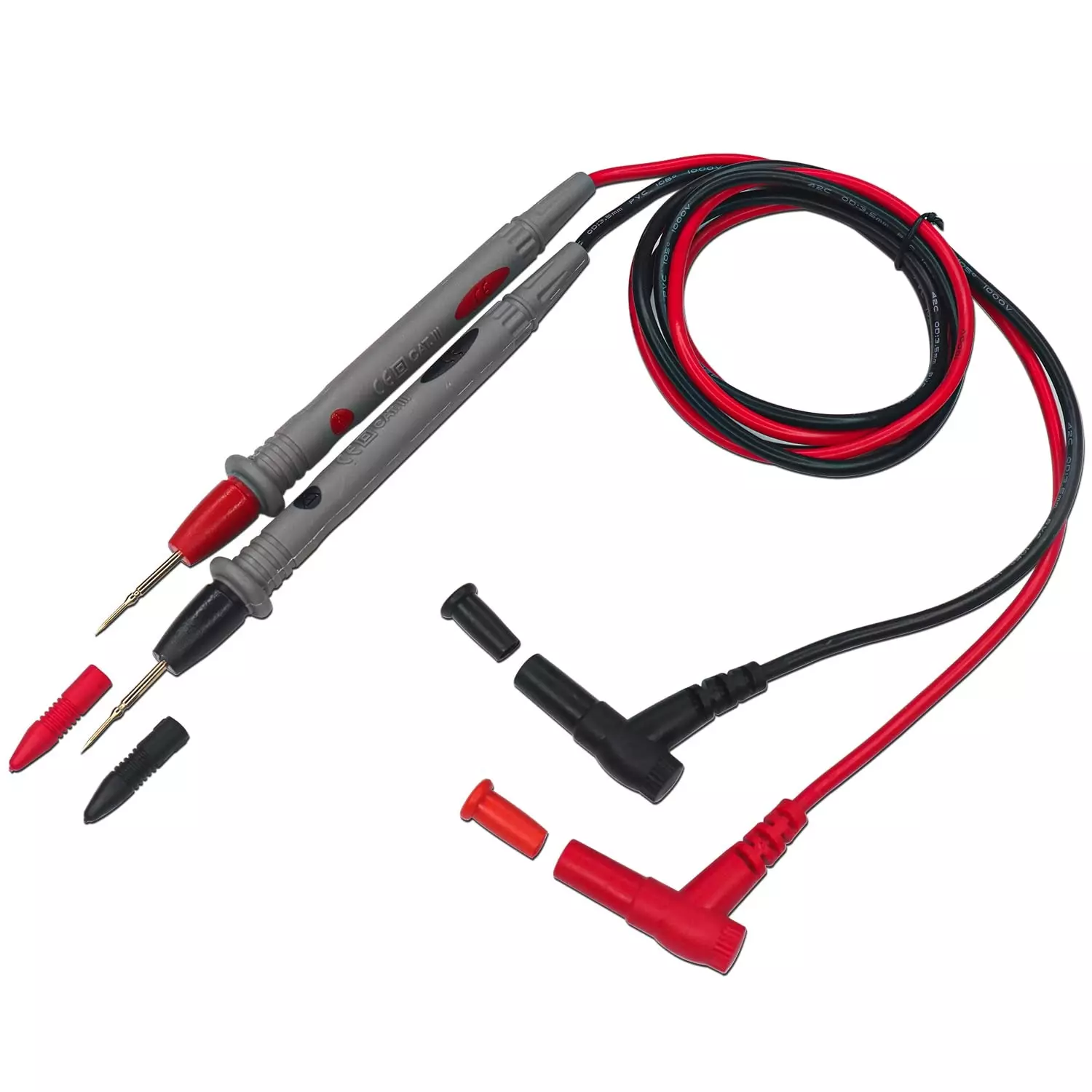 Electronic Spices Multimeter Test meter Leads with Banana Plug 20 A Current 40 inch (101.6 mm) Length