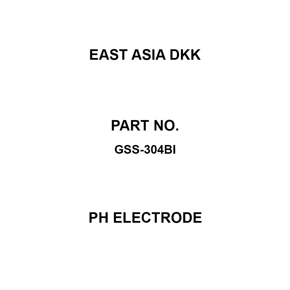 East Asia DKK pH Electrode 0 to 14 pH Measurement Range, GSS-304BI