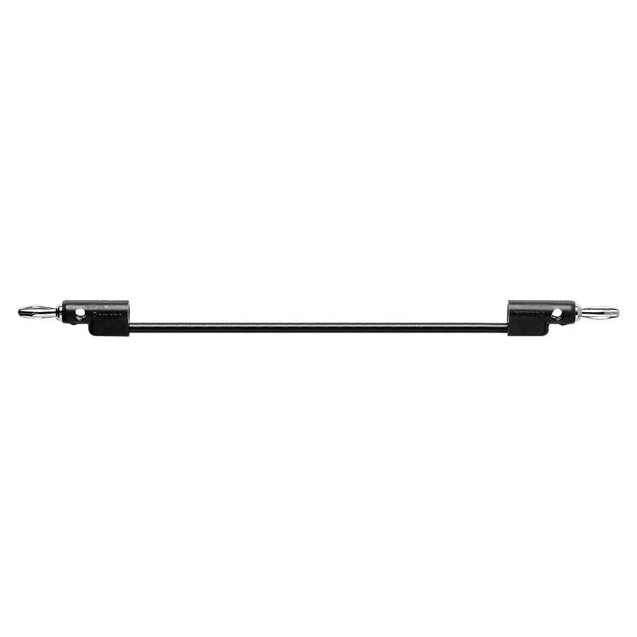 POMONA Stack-Up Banana Plug-Plug, 15A, 60V, Blk, B-72-0